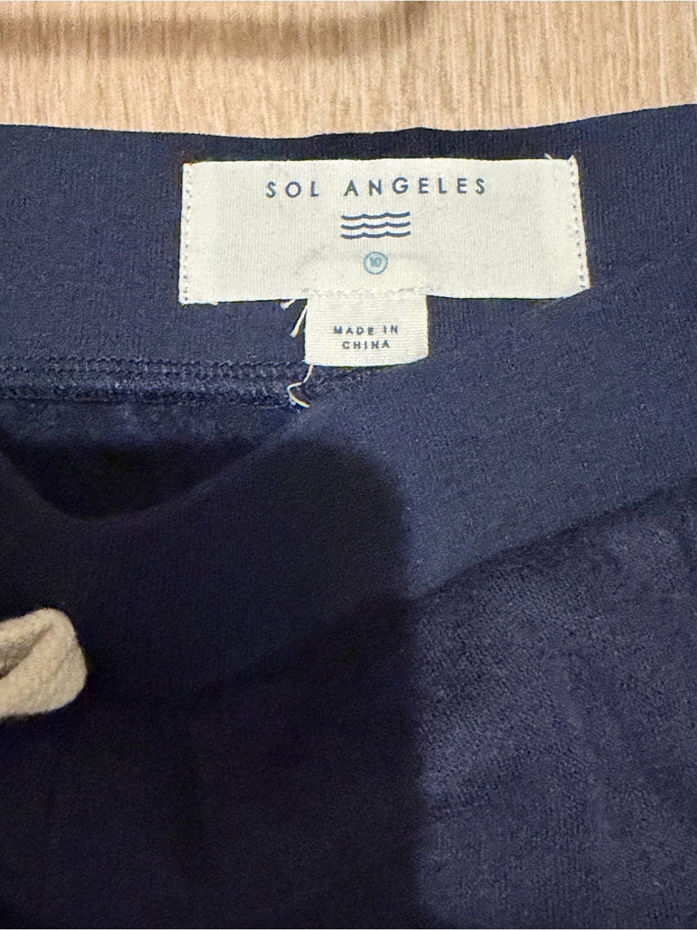 Sol Angeles Navy Wave Jogger Sweatpants Youth Size 10 - Picture 2 of 4